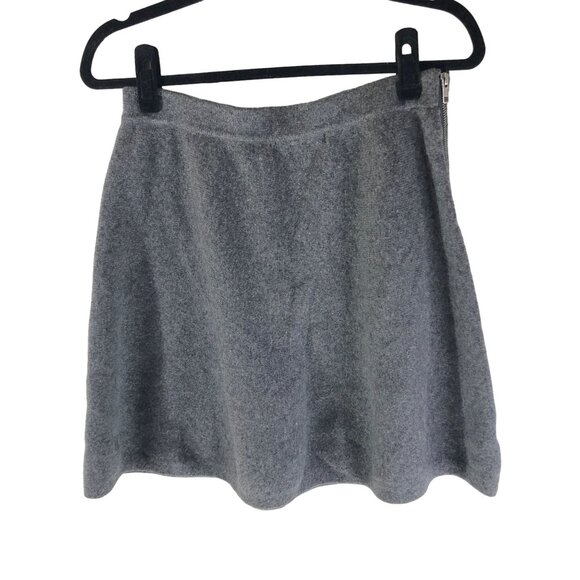 Tahari Womens Gray Wool Blend A-Line Skirt Size M - Picture 2 of 4